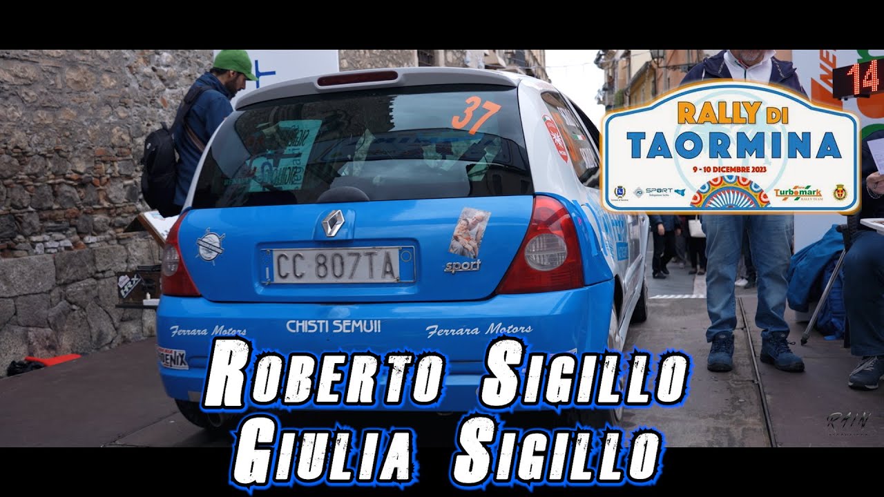 Rally di Taormina 2023 - Roberto Sigillo/Giulia Sigillo (Renault Clio RS)