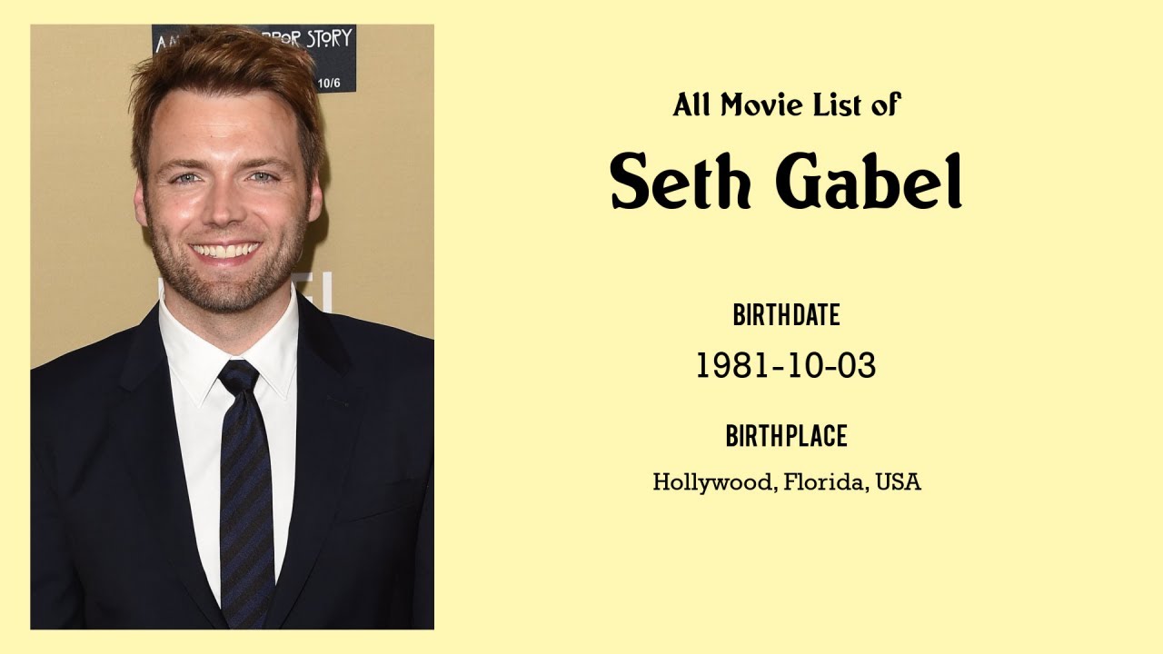 Seth Gabel Movies list Seth Gabel| Filmography of Seth Gabel