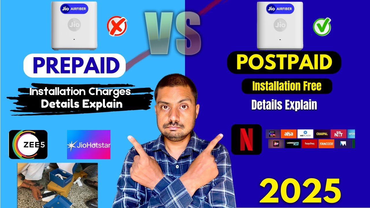 📶 Jio AirFiber Prepaid or Postpaid &mdash; Kaunsa Better Hai? | Detailed Comparison & Real Review