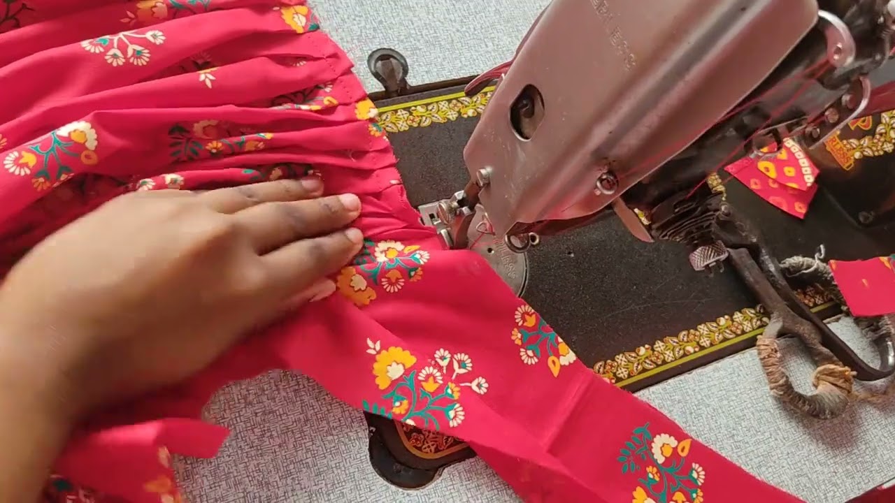 গোল গলা নাইটি কাটার পদ্ধতি ও সেলাই ।। golgola  nighty cutting and stitching||