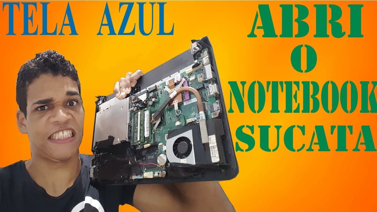 OLHA A GAMBIARRA DENTRO DO NOTEBOOK SUCATA TODO REMENDADO (POSISUCATA)