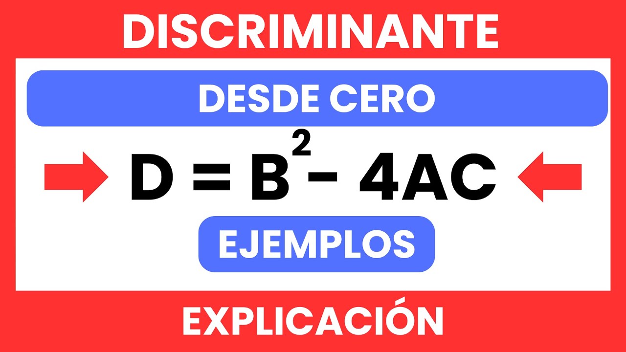 ✅ Aprendé el discriminante en funciones cuadráticas fácil y rápido