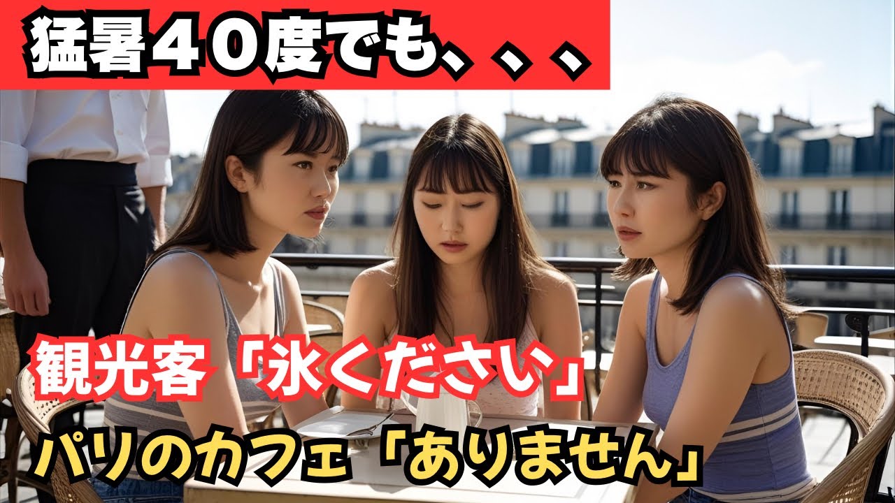 猛暑40度でも、、、氷を頼むと嫌がられる国フランス【旅行者は注意】＃パリ