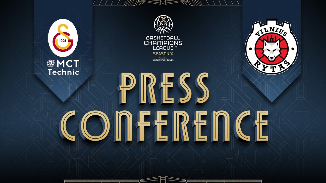 Galatasaray MCT Technic v Rytas Vilnius - Press Conference | #BasketballCL 2025-26