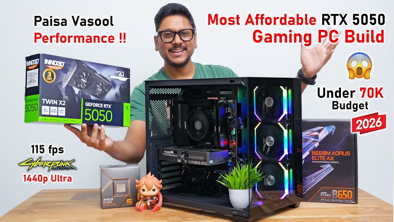 Killer Budget RTX 5050 Gaming PC Build 2026.. 😱 Paisa Vasool Performance !!