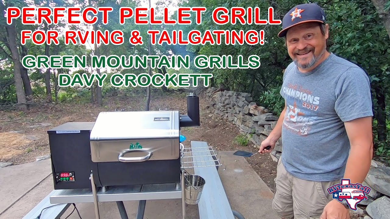 Идеальный портативный пеллетный гриль для автодомов и пикапов | Green Mountain Grills Davy Crockett