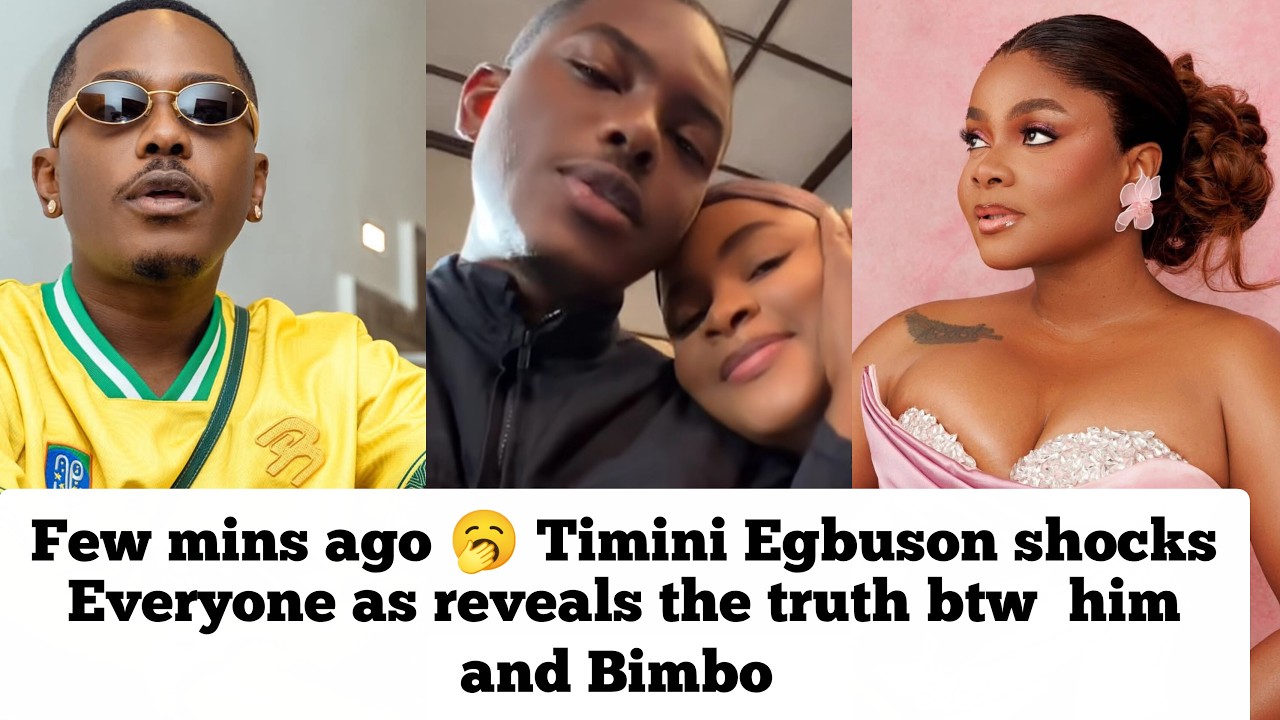 Few mins ago...Timini Egbuson shocks everyone as he reveals the truth btw him and Bimbo