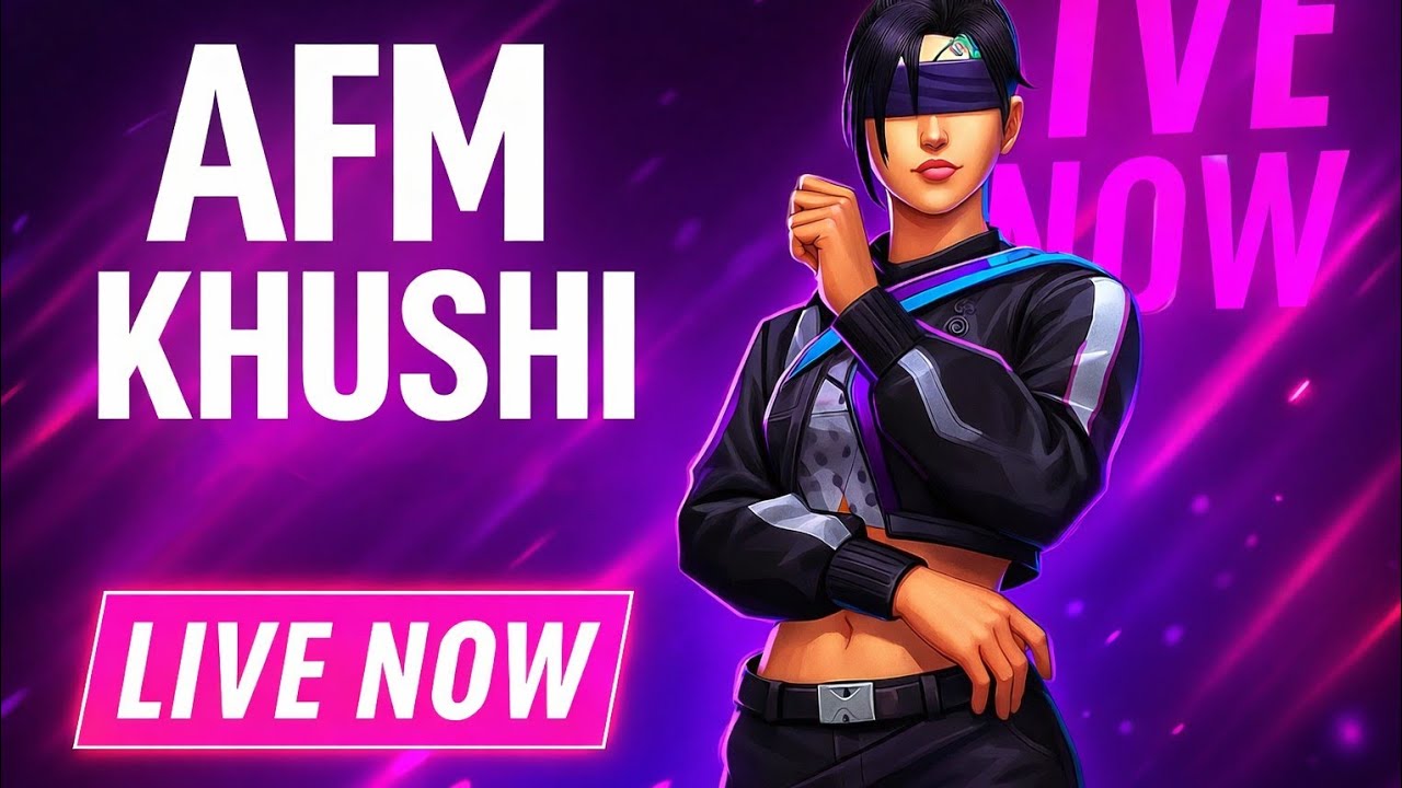 🔴 FREE FIRE LIVE WITH SUBSCRIBERS 🎮 Custom Room + Headshot Challenge | AFM KHUSHI