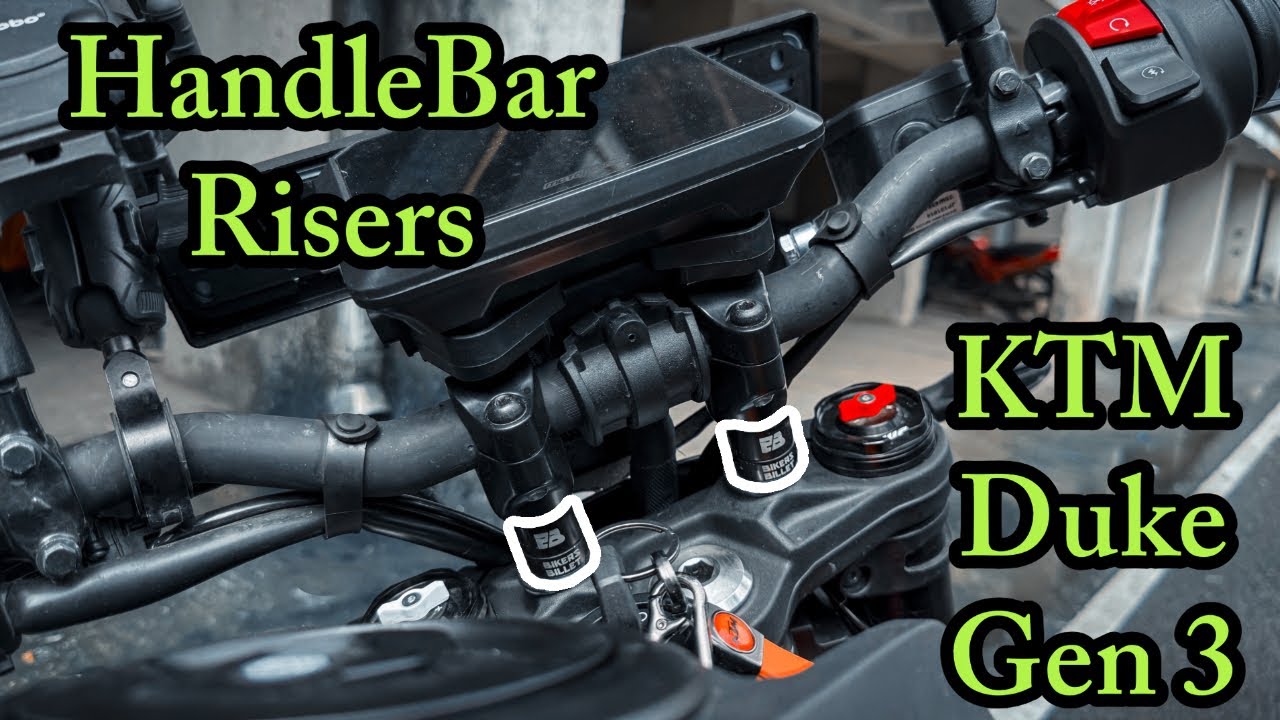 Bikersbillet KTM Duke 390 Gen 3 Handlebar Risers Installation & Ride Review | @VaayuVlogz