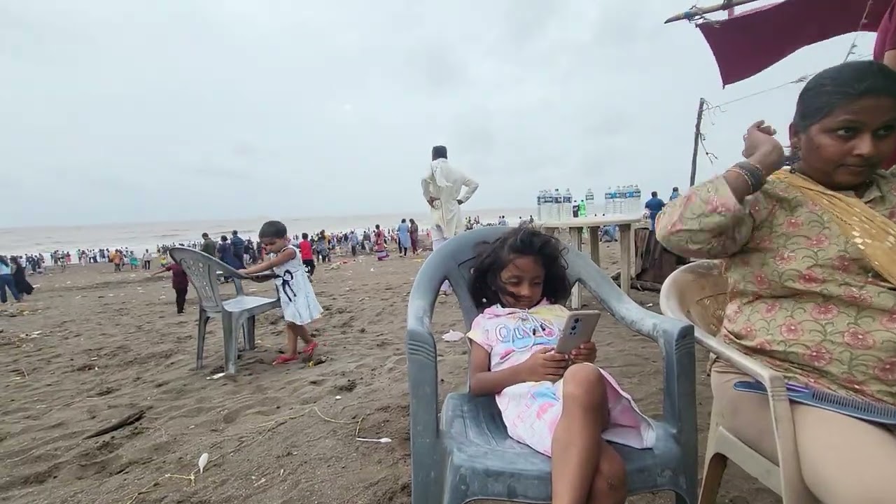 Ubharat Beach Surat Gujarat Samundar Enjoy with Kids