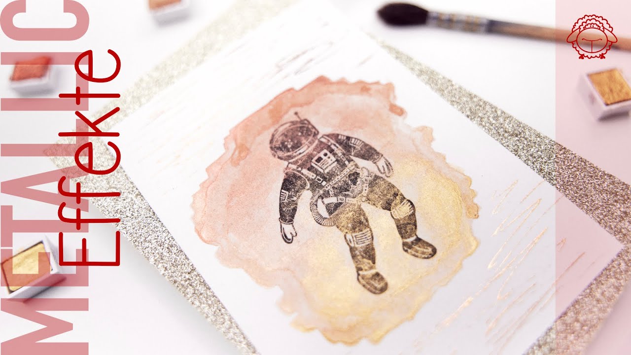 So tolle Effekte mit metallic Aquarellfarben kreieren | schafTV