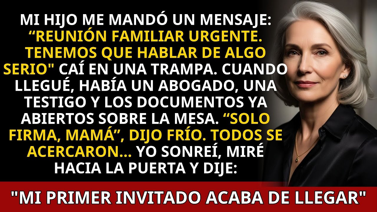 “Mamá, solo firma” en la reunión familiar mi hijo reveló la trampa, pero yo ya ...