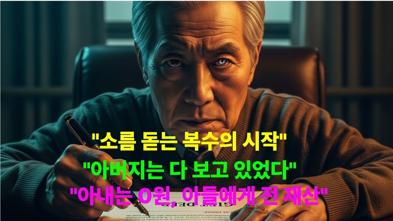 재산 증여에서 제외된 아내, 요양원 안팎에서 벌어진 배신의 전말 1편