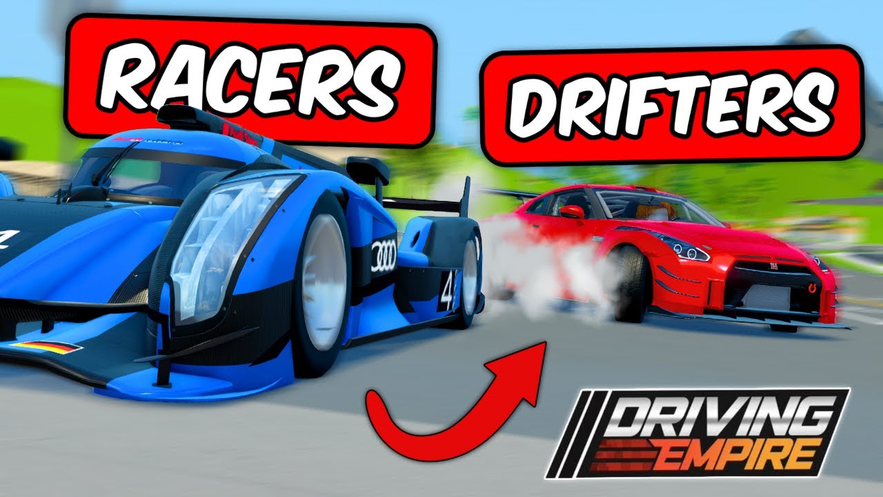 DRIFTERS vs RACERS In Driving Empire