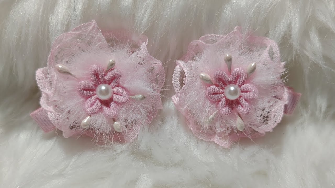 Tutorial#13 lace hairclip #tutorial #diy #hairaccessories #easyguide #easyguide 