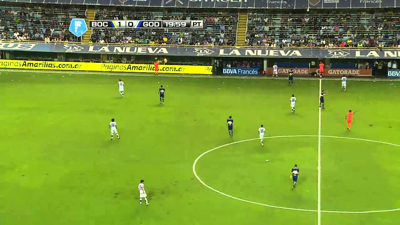 Fútbol en vivo. Boca - Godoy Cruz. Fecha 12. Torneo Final 2014. Fútbol Para Todos.