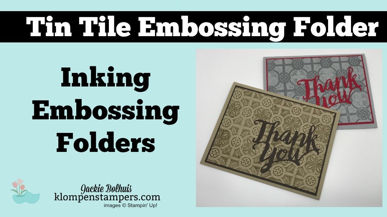 Thank You Card | Ink + Embossing Folder
