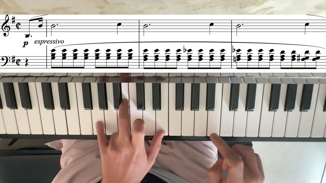 [TUTORIAL] Preludio en MI MENOR de Chopin - FACIL (Parte 1)🔴