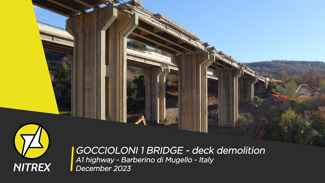 124 - NITREX - Goccioloni 1 bridge deck demolition