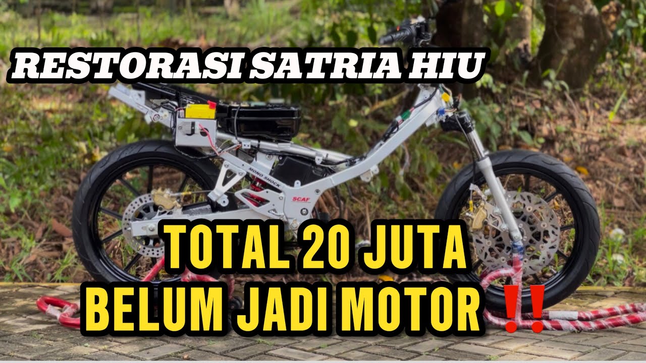 TOTAL 20 JUTA BELUM JADI MOTOR ‼️ RESTORASI SUZUKI SATRIA HIU DARI NOL || SATRIA NYA MALAYSIA