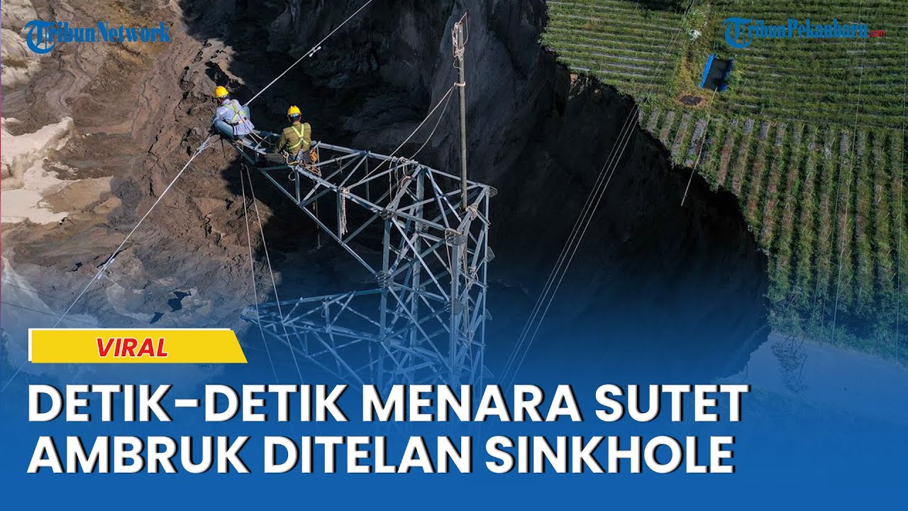 Lubang Sinkhole di Aceh Tengah Telan Menara Sutet PLN