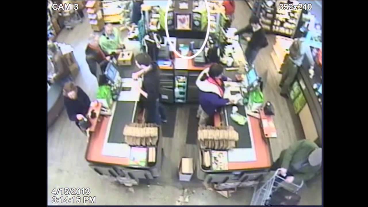 Dzhokhar Tsarnaev buys milk shortly after Marathon bombings