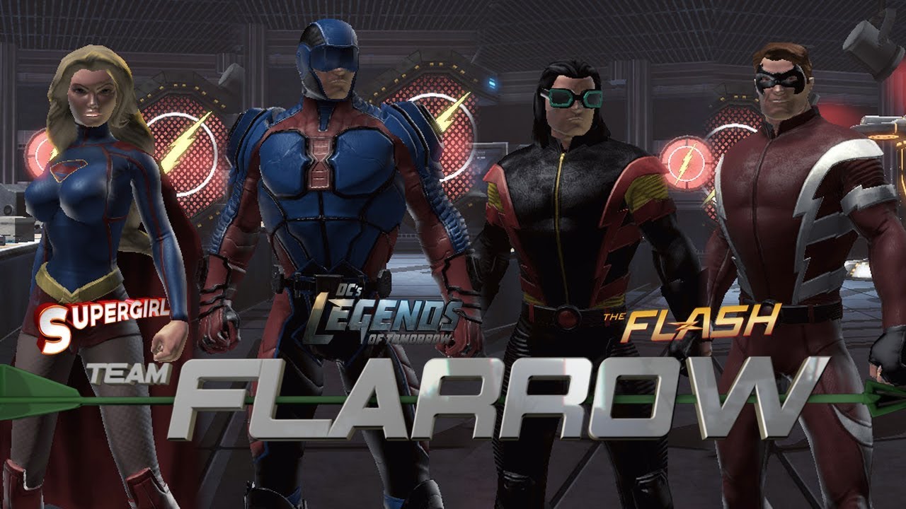 [DCUO] : Team Flarrow - Closet v.2 - Supergirl, The Atom, Vibe, Elongated Man (The CW)