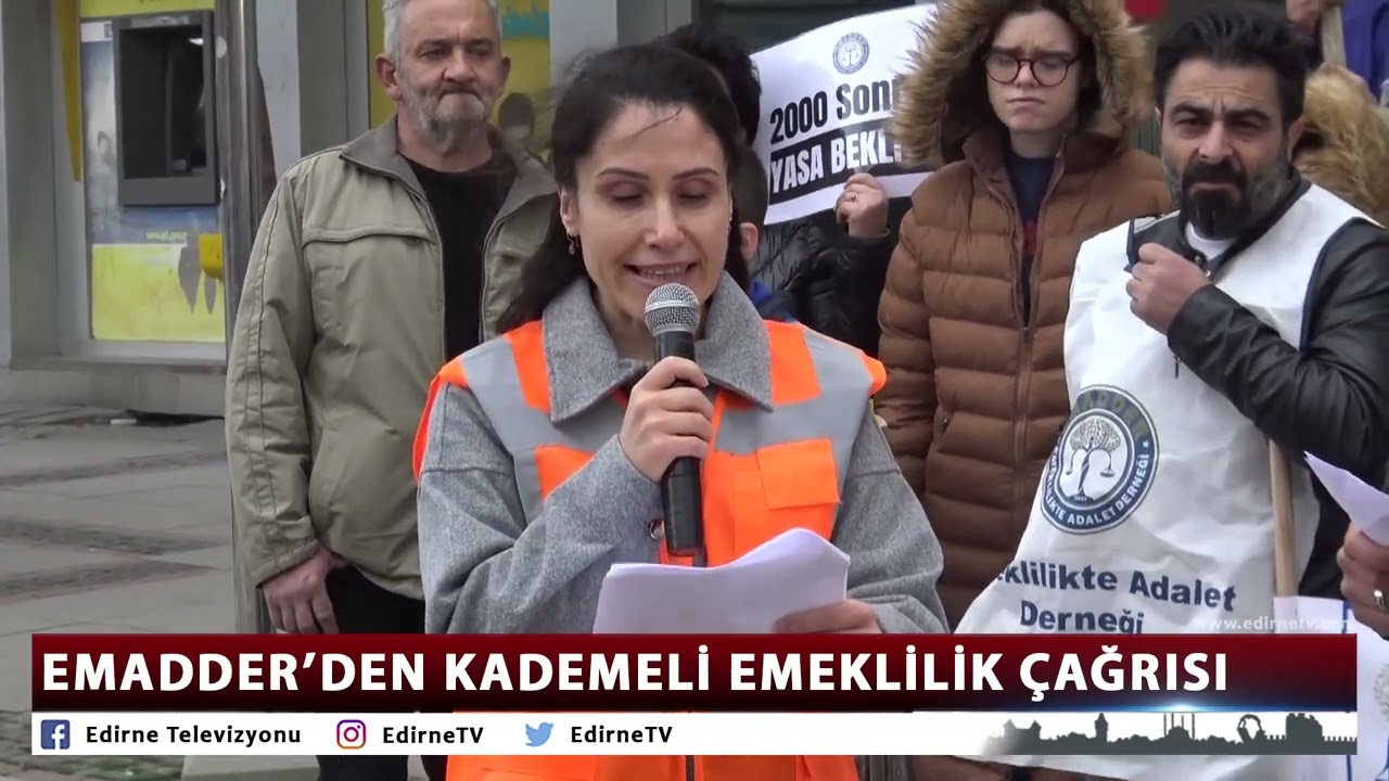 EMADDER-EDİRNE TEMSİLCİLİĞİ BASIN AÇIKLAMASI - KADEMELİ EMEKLİLİK