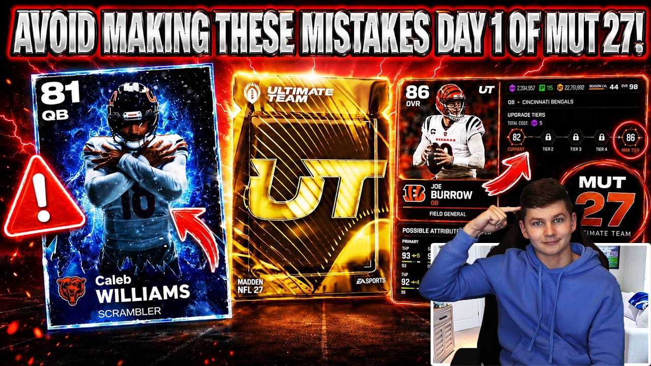 НЕ ДОПУСКАЙТЕ ЭТИХ ОШИБОК В ПЕРВЫЙ ДЕНЬ MADDEN 27 ULTIMATE TEAM!