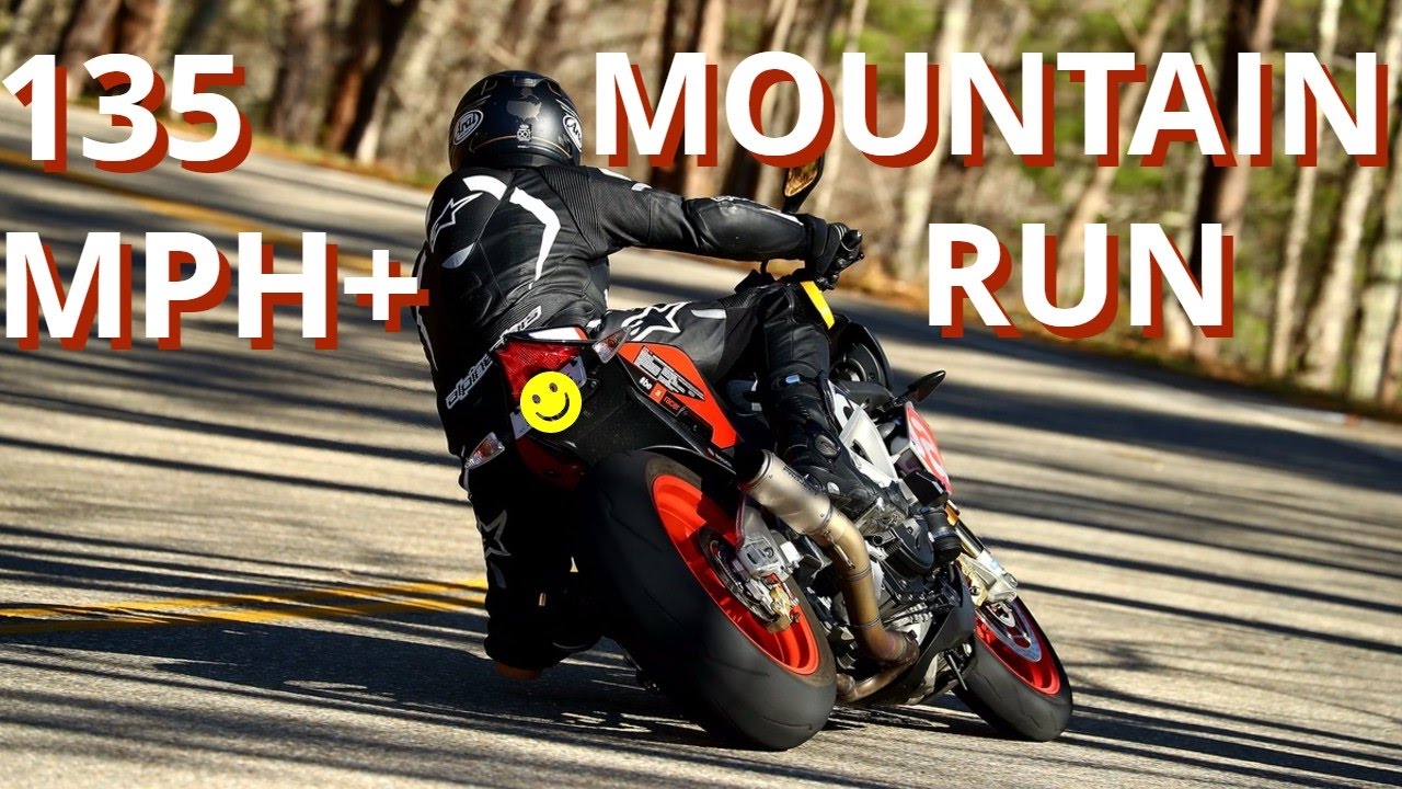 135+ MPH Mountain Run on 2016 Aprilia Tuono 1100