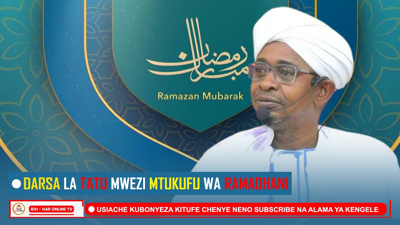 #LIVE🔴DARSA LA TATU MWEZI MTUKUFU WA RAMADHAN (2026) //Sheikh Izudin