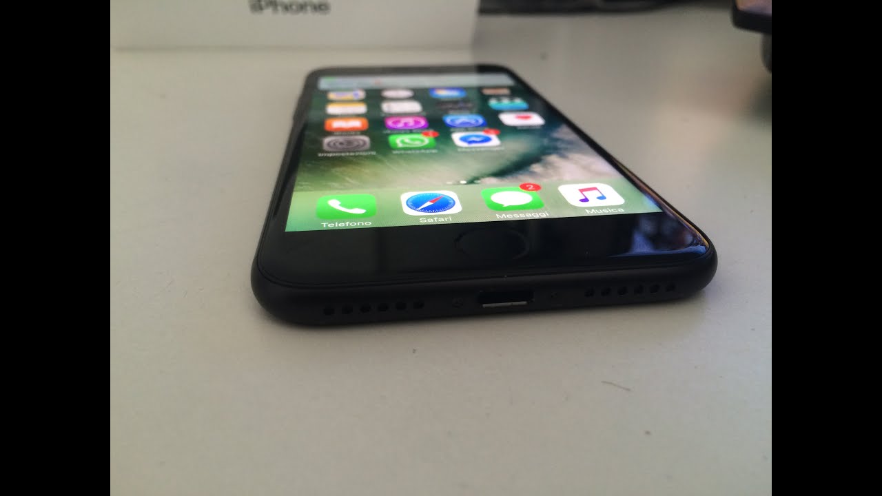 IPhone 7 nero opaco Unboxing| ITA