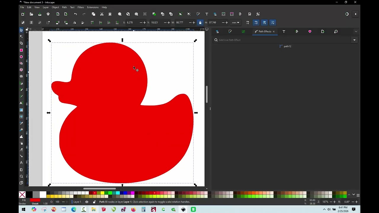 3D Printing - Creating a Duckie Candy Box in InkScape and Bambur Studio
