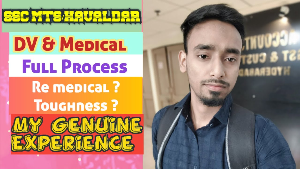 SSC MTS/HAVALDAR: Document Verification & Medical Process Explained | My Experience  and result 😲