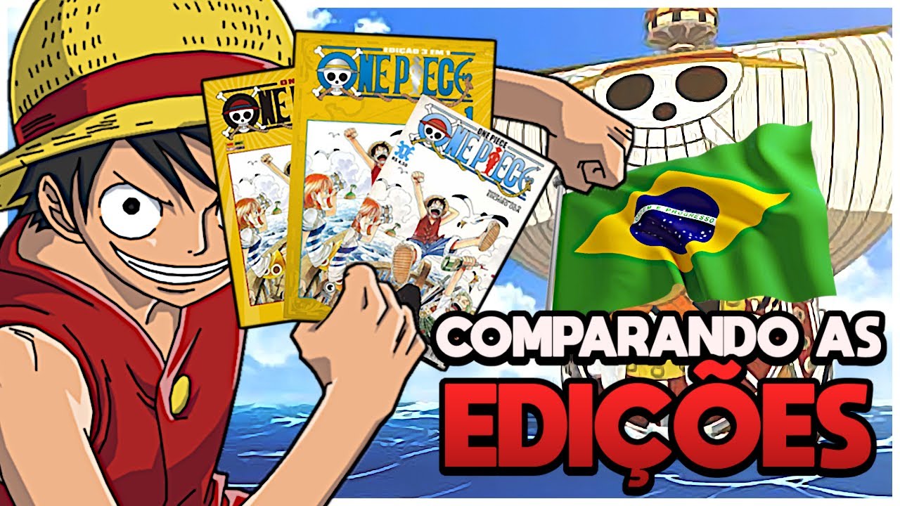 COMPARANDO AS EDIÇÕES BRASILEIRA DO MANGÁ DE ONE PIECE - QUAL É MELHOR? MEIO TANKO, TANKO OU 3 EM1?