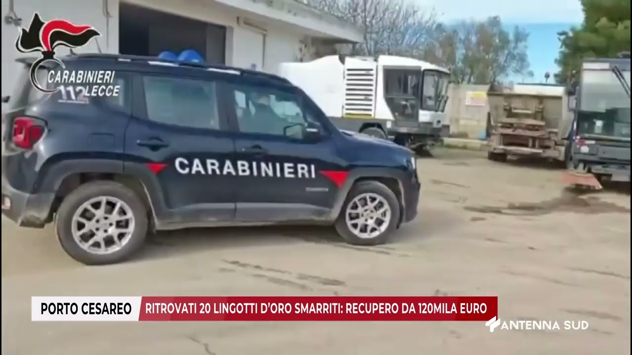 13 FEBBRAIO 2026 - PORTO CESAREO (LE) - RITROVATI 20 LINGOTTI D’ORO: RECUPERO DA 120MILA EURO