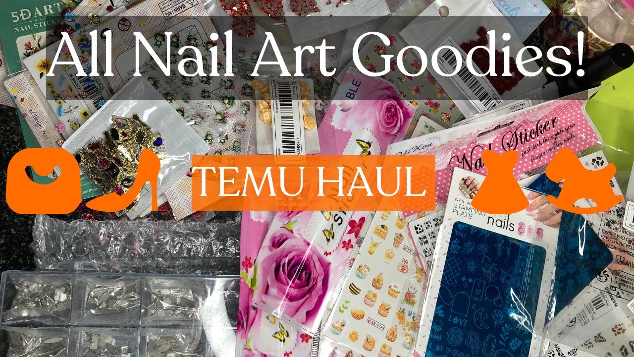 Temu Haul: 42 товара за 50 фунтов стерлингов. Все для дизайна ногтей.