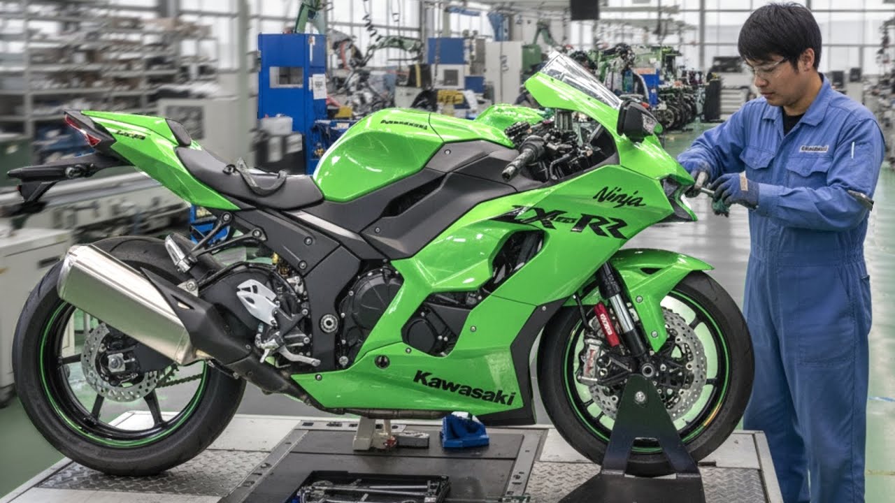 Kawasaki Ninja 1000 SX Production line &ndash; Building Japanese SuperBikes (250 & 300/400 ) from scratch