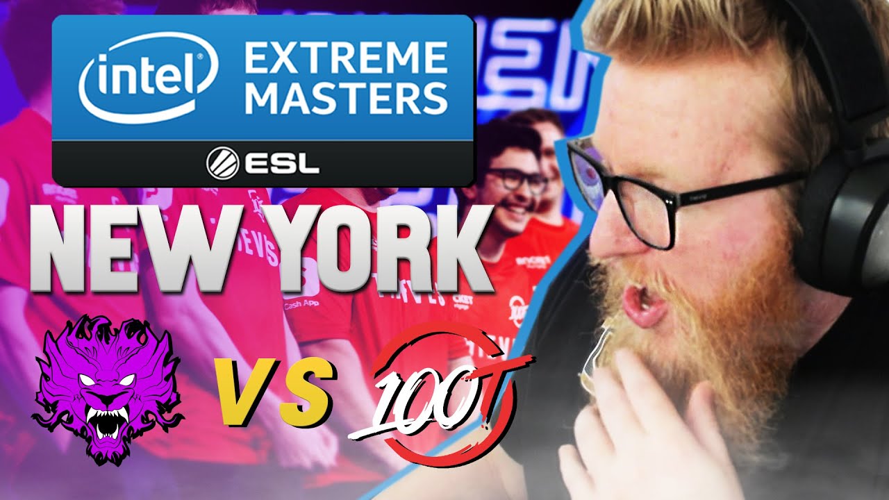 Playing Pro CS:GO Tournament with Shotguns and SMGs! | IEM New York vs 100T - Voice Comms