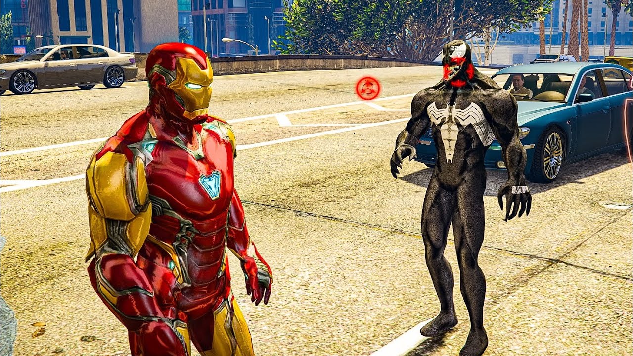 Iron Man vs Venom-  GTA 5 Iron Man mod - CocoBibu