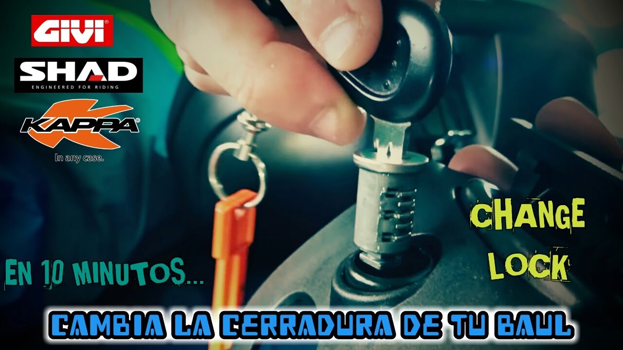 Cambiar cerradura baul moto CHANGE LOCK Kappa Shad Givi