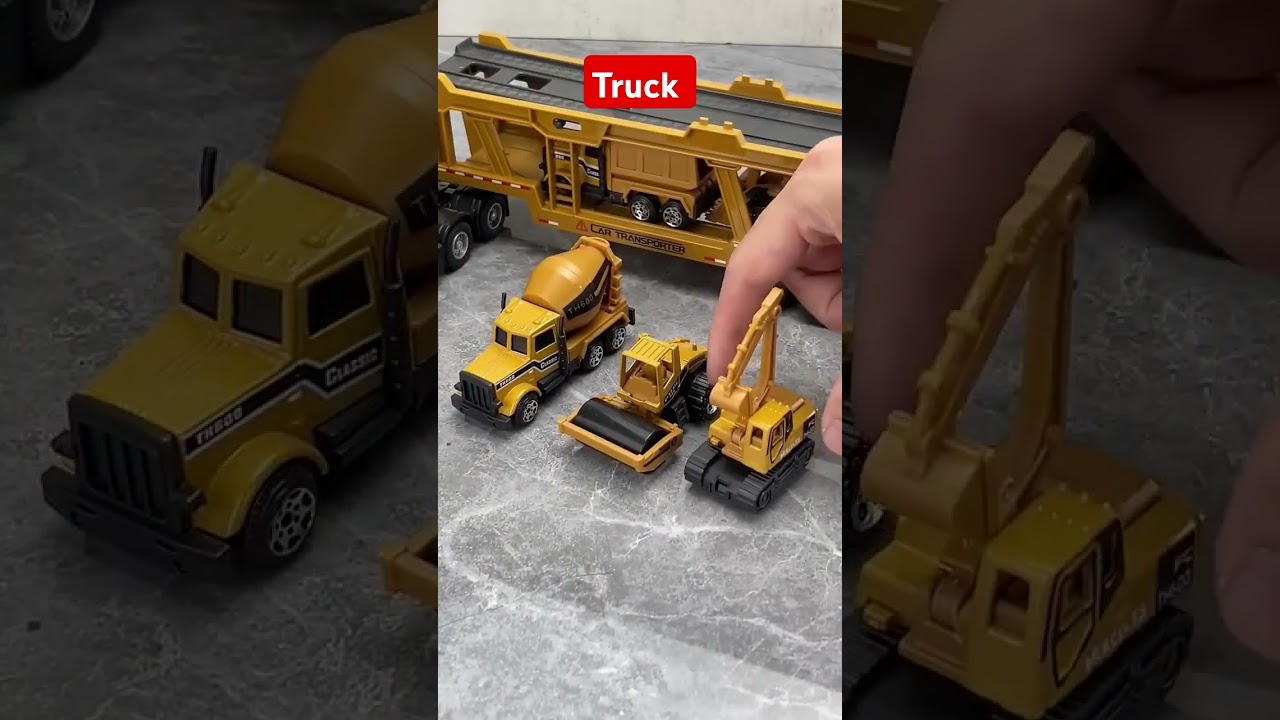 Set de jucării vehicule de construcții inginerești turnate sub presiune TEMI #mașinimodel #model #miniatură #satisfăcător