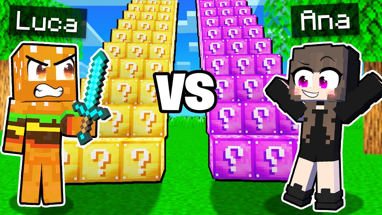 Cursa Pe SCARI DE LUCKY BLOCK vs ANA si MARIUSICA!