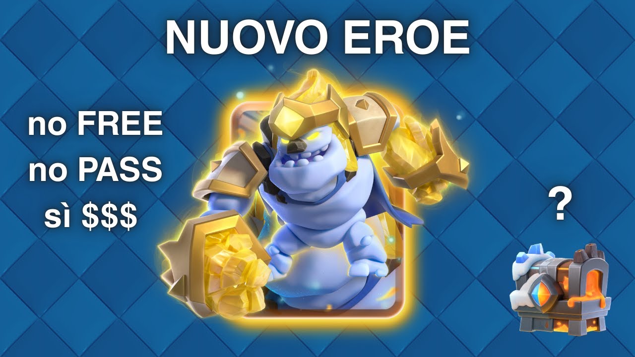 GOLEM DI GHIACCIO HERO? | CLASH ROYALE ITA 🇮🇹