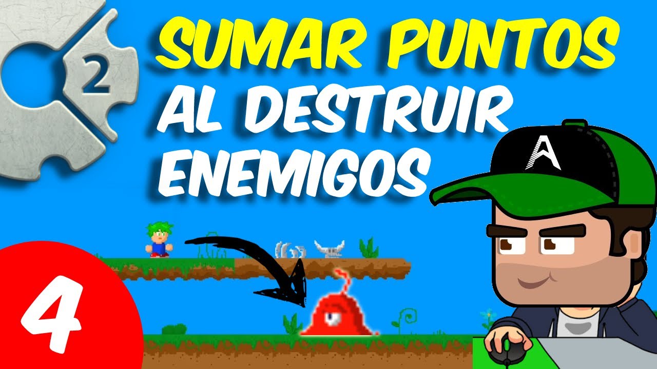 ► SISTEMA de SCORE / SUMAR PUNTOS al DESTRUIR ENEMIGOS en CONSTRUCT 2 Y 3 Desarrollo de juegos