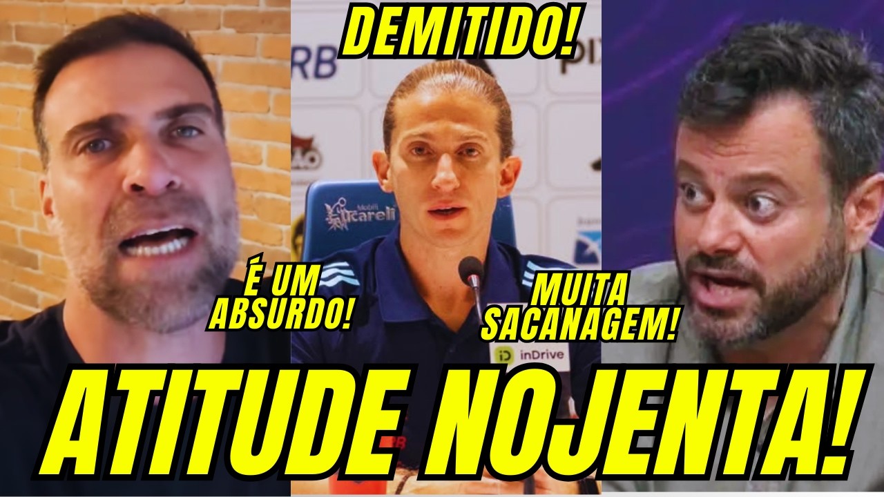 FILIPE LUÍS É DEMITIDO APÓS GOLEADA E IMPRENSA SURTA COM DECISÃO DO PRESIDENTE DO FLAMENGO