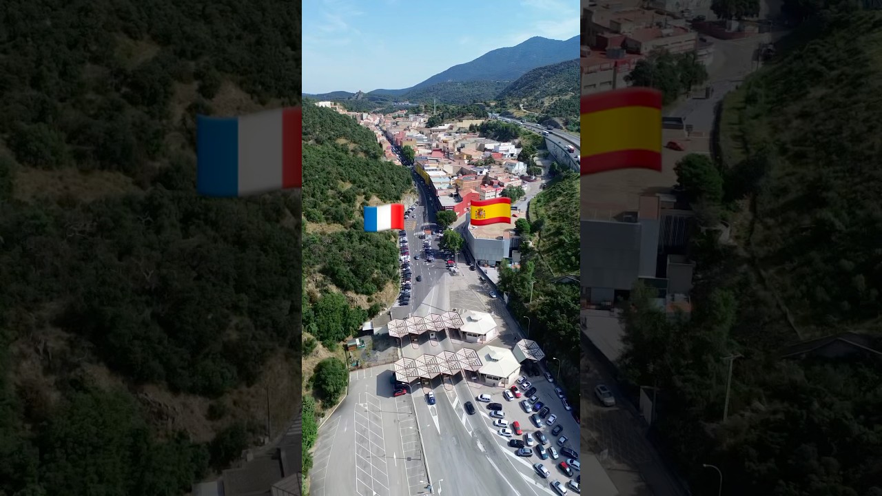 As&iacute; es la frontera entre Espa&ntilde;a 🇪🇸 y Francia 🇫🇷 #espa&ntilde;a #frontera #francia #leperthus #paulinog