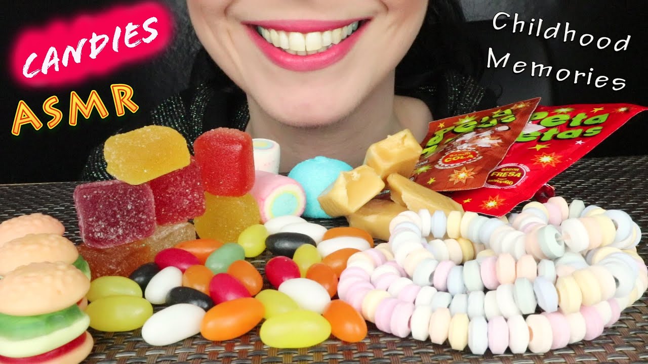 ASSORTED CANDIES 🍭 (PETA ZETAS, JELLY BEANS, MARSHMALLOWS & MORE) | No Talking | ASMR Mukbang - 먹방