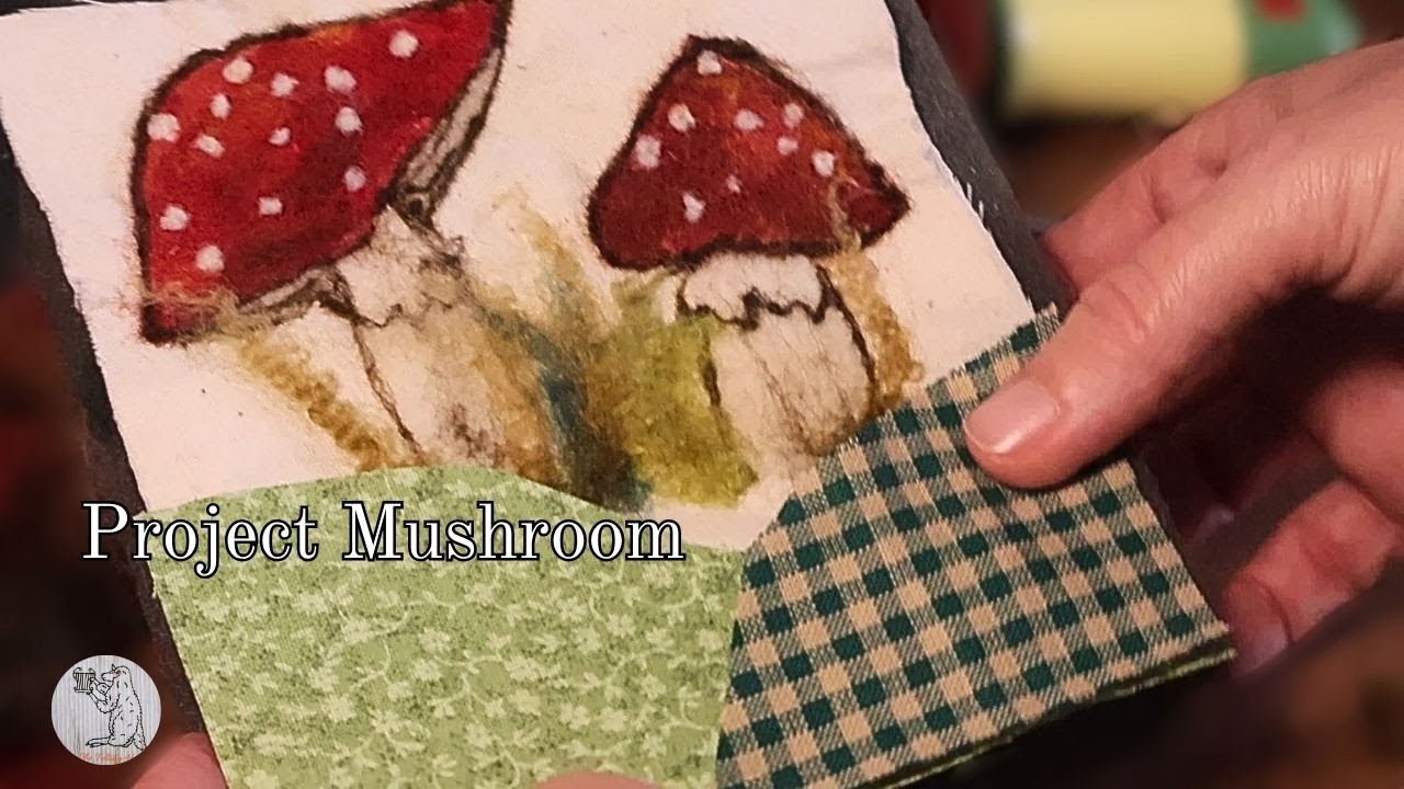 How to needle felt 2D//Project Mushroom