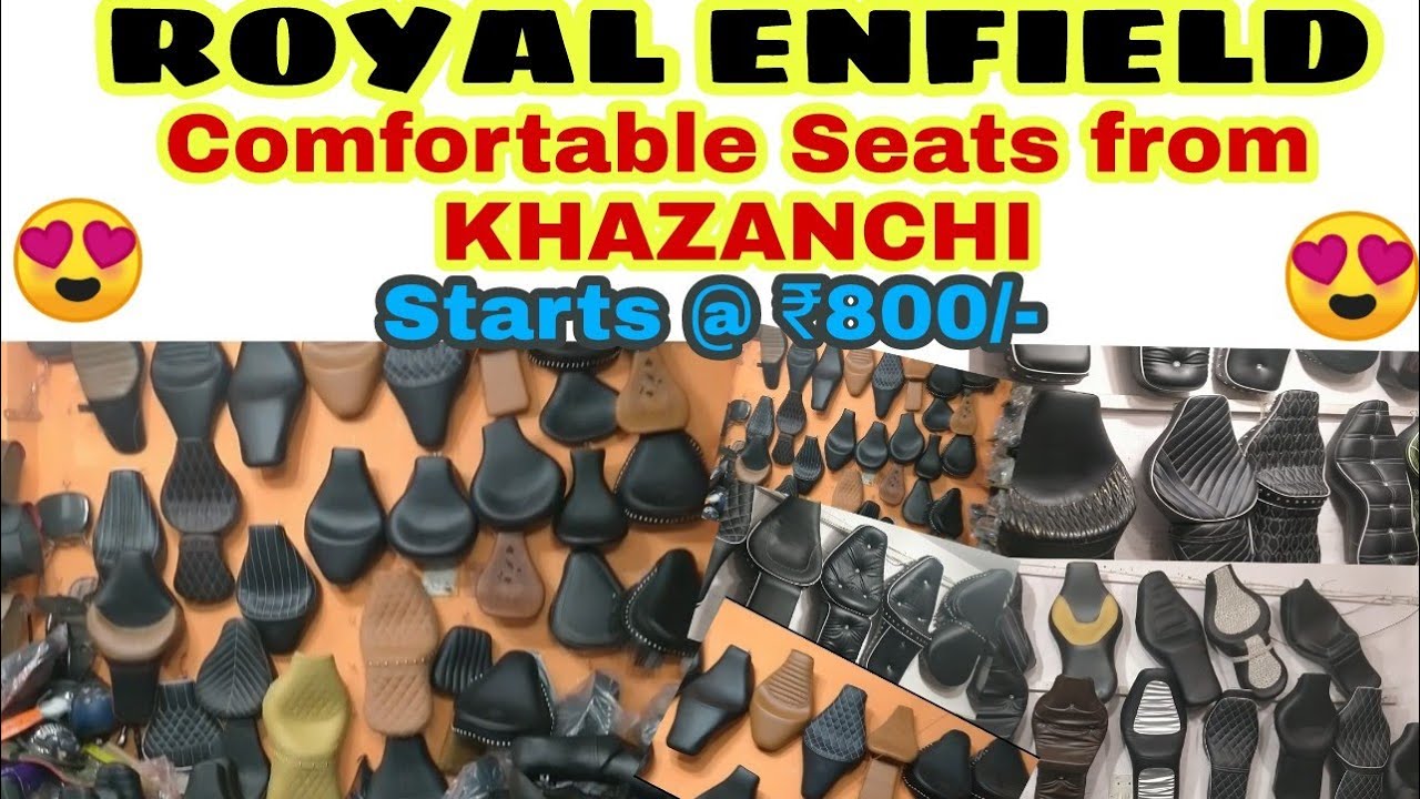 COMFORTABLE SEATS FOR ROYAL ENFIELD | KHAZANCHI SEAT COVER | STARTS ₹800/- | JD VLOGS DELHI